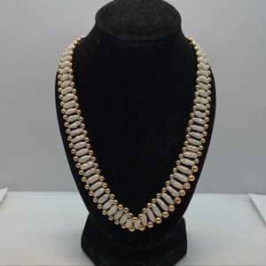 VINTAGE 80’s| Solid 14K Gold Rice Pearls Necklace